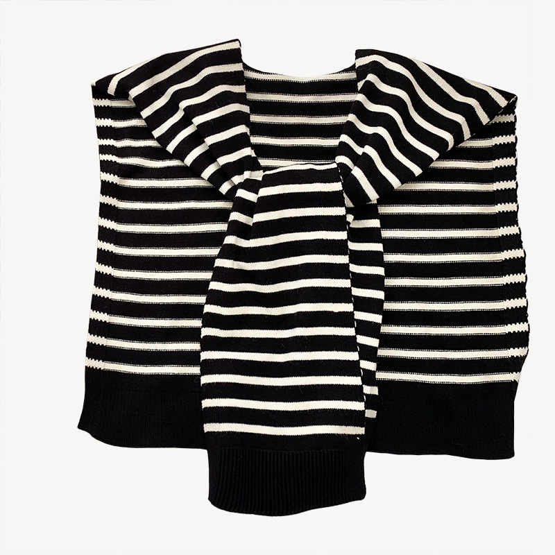 Challas de punto de alta sensación de nueva moda versátil sala de aire acondicionado clásica chalelas de rayas chalelas de acolchado chalelas de calor exterior