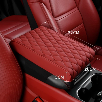 Storage Box Pad, Height-Increasing Pad, Armrest box pad - small-size-32165-ice-peas-wine-red
