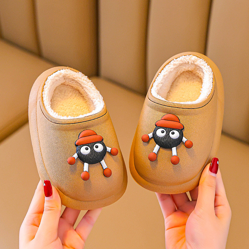 Zapatillas de algodón para niños, zapatillas de invierno para padres, zapatillas de algodón impermeable para niños, zapatillas para niños