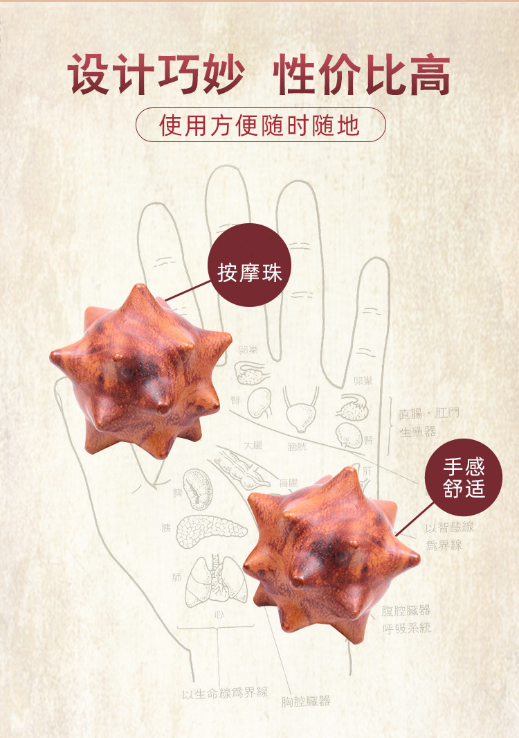 Plastic Hand Exercise Balls, Elderly Fitness Massage Balls, Hand-Turning Training Wellness Accessory detail image
