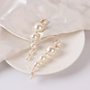 Brand accessory, earrings from pearl with tassels, suitable for import, french style, internet celebrity