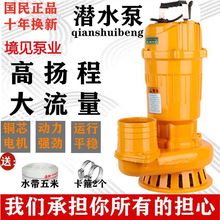 湖南湘潭潜水泵厂家直销220v高扬程大流量多口径鱼塘浇灌抽水神器