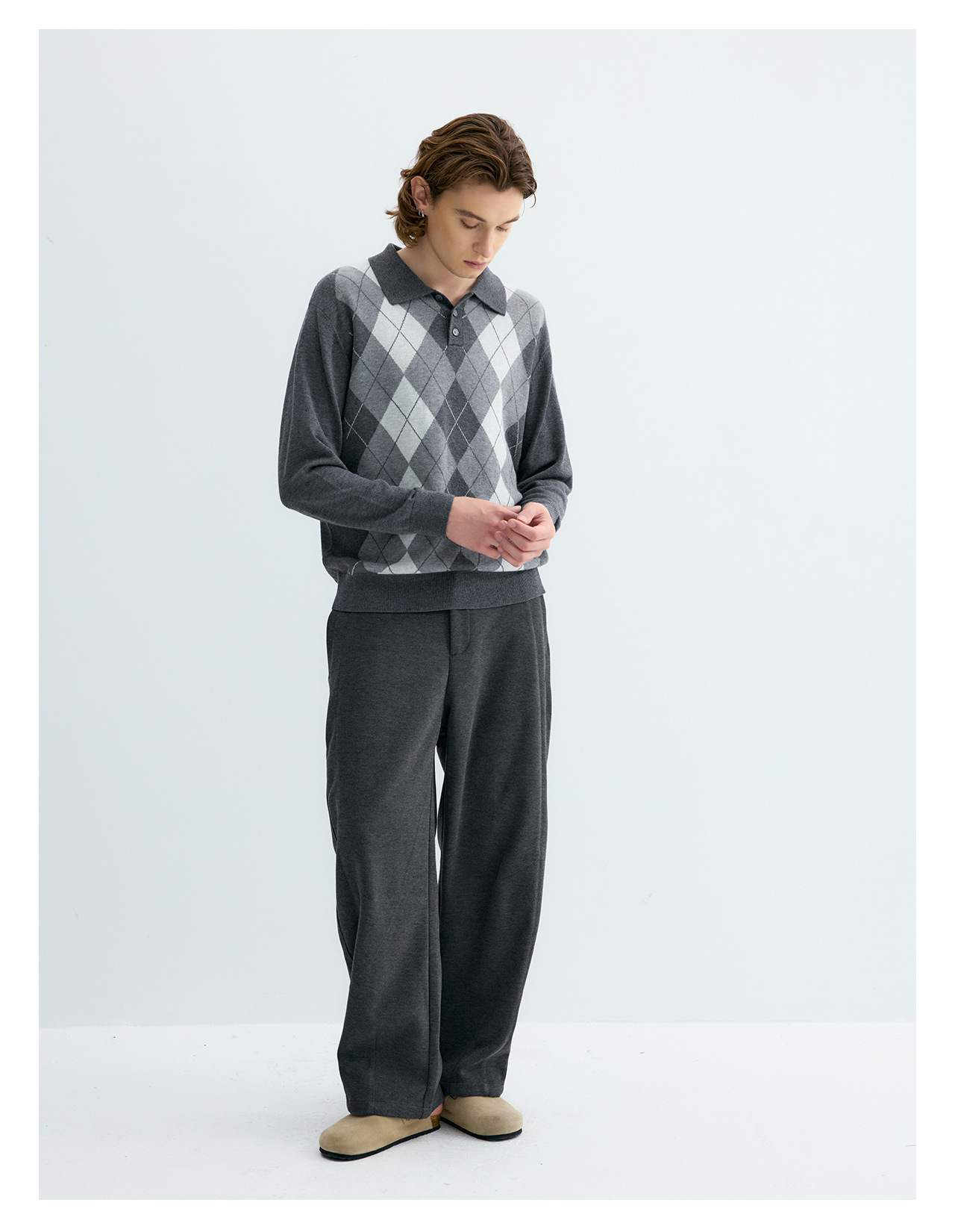 UNF Ralph Plaid 300g Polo Sweater