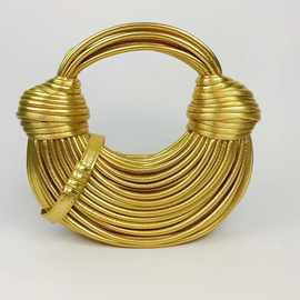 小众手工编织拉面包女斜挎包2022创意面条单肩腋下包外贸手提包