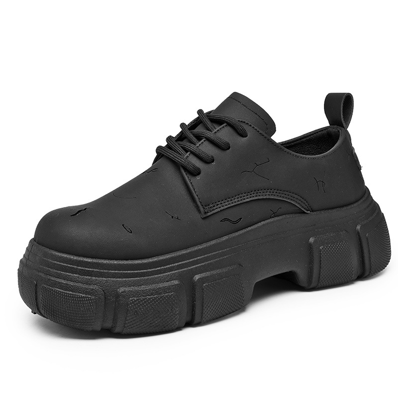 Zapatos de cuero de otoño 2024 nueva tendencia retro nicho británico estilo de alto nivel hombre zapatos de cuero de moda