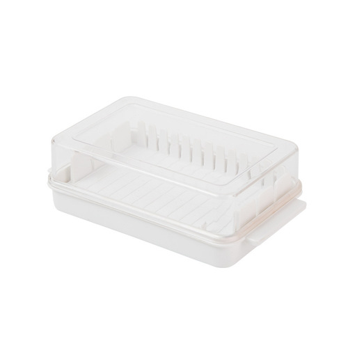 Japanese butter cutting storage box refrigerator with lid cheese cheese storage crisper baking butter knife dicing box
