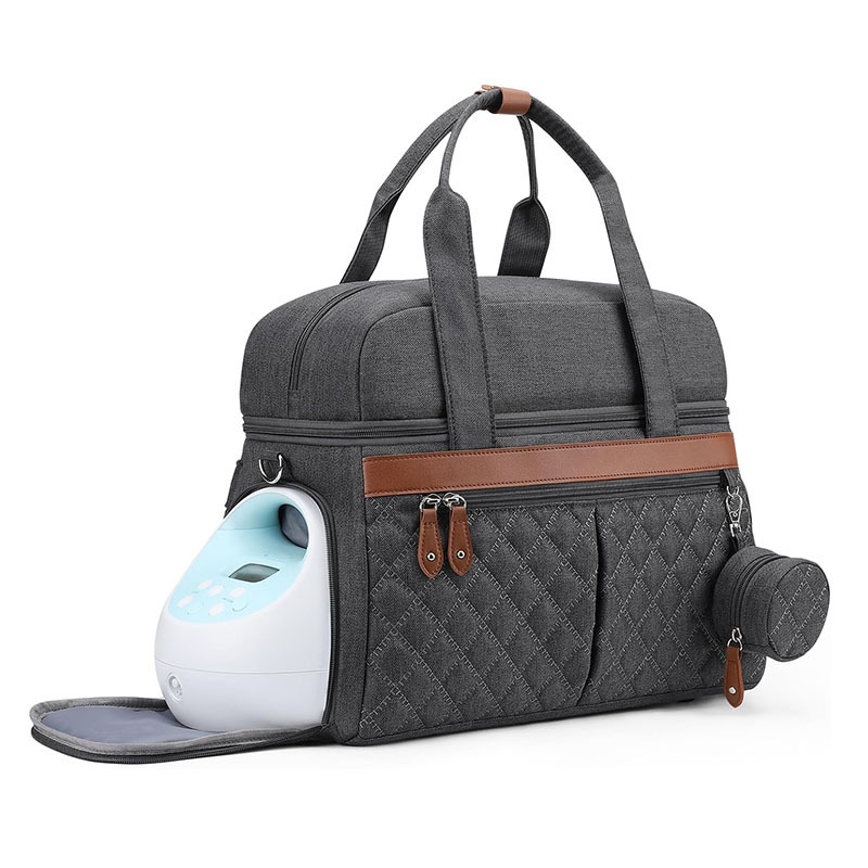 Nuevo bolso de extracción de leche, bolso de pañales, bolso de mano, bolso de trabajo de doble capa, adecuado para madres lactantes.