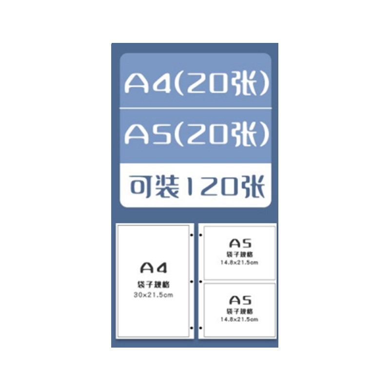 A4 + A5/120 페이지 내 수용 가능