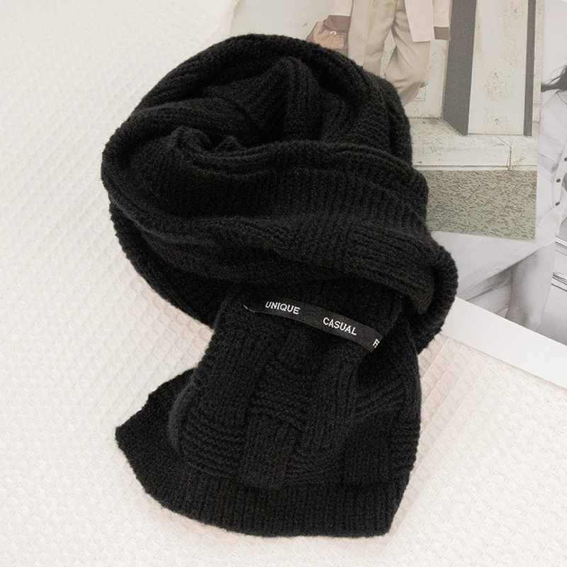 Длинный knitted шарф, универсальный демисезон, городской стиль, простой элегантный дизайн (много цветов)
