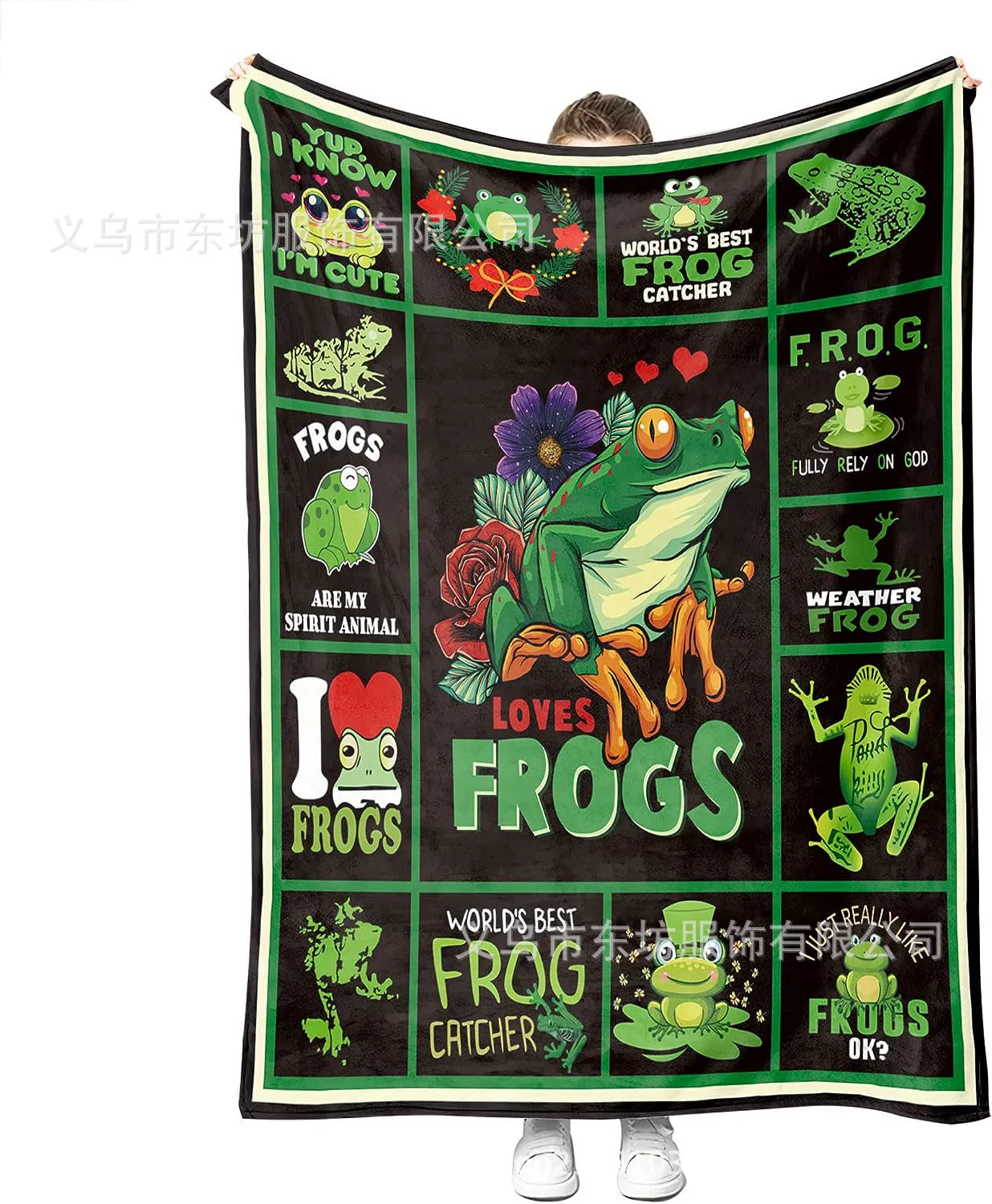 Лягушка Шерсть Одеяло Мягкие Удобные ребенка и взрослого одеяло Роскошные Лягушка Одеяло Фланель