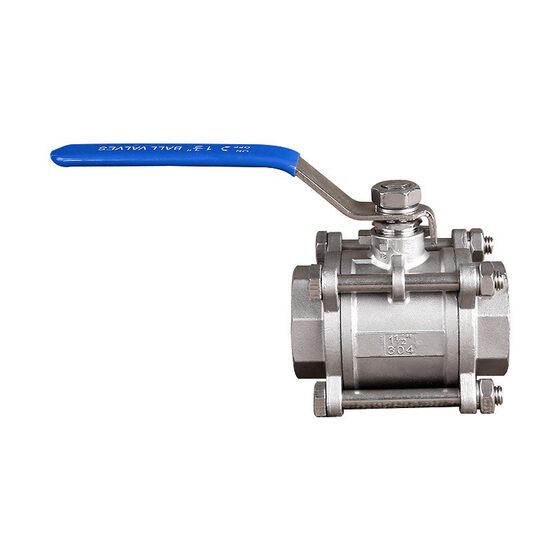 Q61F three-piece 304 stainless steel ball valve internal thread threaded valve Q11F three-section 316L butt welding switch