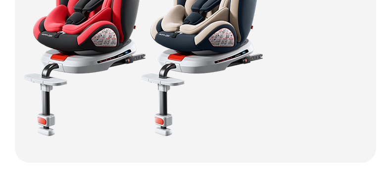 Anti-rollover car child safety seat support leg car 0-4-12 years old 360 degree rotating baby