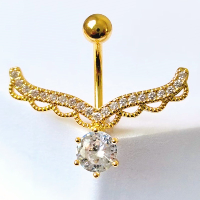 Sweet Hot Selling Antler Belly Button Ring Dangle Belly Ring Ladies Body Piercing Jewelry detail image 7