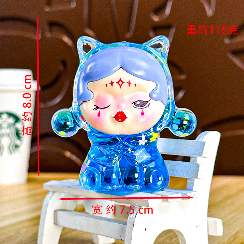 Pequeña bruja intermitente-azul