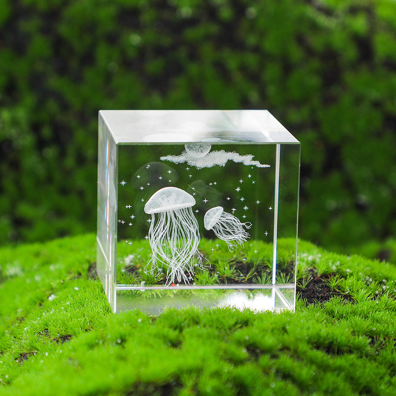 无聊了看看下雨天的云朵水晶桌面摆件治愈解压生日礼物女生七夕节|undefined