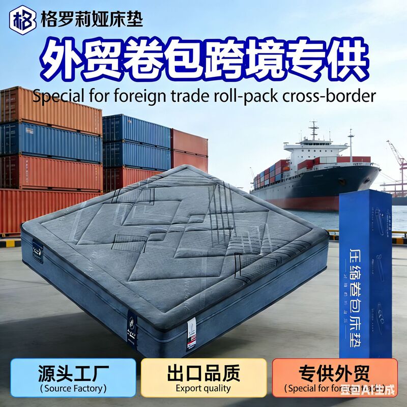 Specialized in Foreign Trade and Cross-Border Sales, Simmons Spring Mattress Compression Roll Pack King Size Queen Size Specialized in Foreign Trade and Cross-Border Sales, Simmons Spring Mattress Compression Roll Pack King Size Queen Size