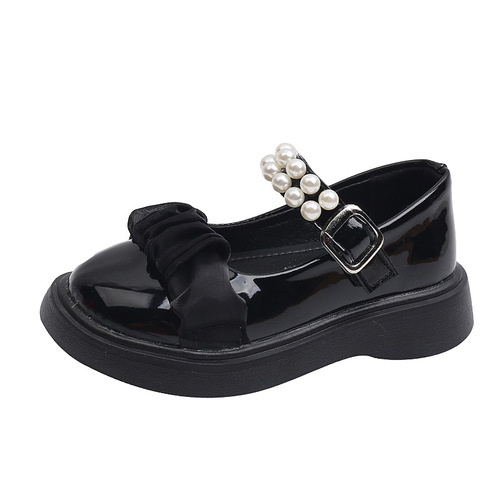 Girls Princess Shoes 2024 Spring New College Style Soft Sole Shoes Fashionable and Comfortable Women's Leather Shoes Lolita Cross-Border