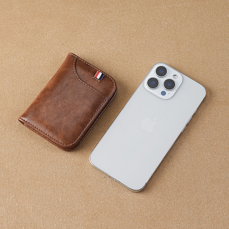 Transfronterizos de hombres portátiles multifunción tarjeta de gran capacidad tarjeta delgada bolsa de tarjetas multifunción fabricante de tarjetas en stock