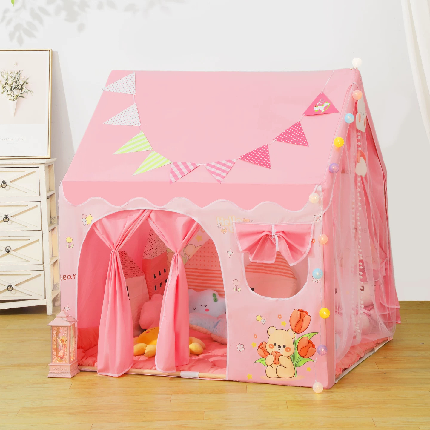 Children's indoor tent, princess-style bed divider, little house, baby's secret sleeping base, toy castle