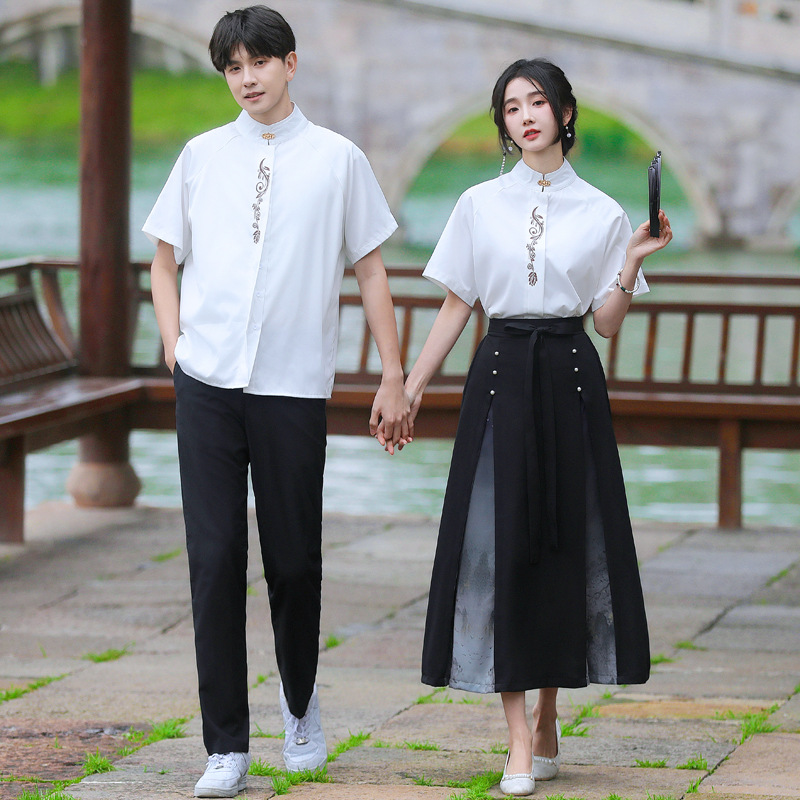 Graduation antique photo 2024 sweethearts outfit middle school students class clothes junior high school Senior high school students retro Chinese costume