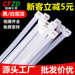 厂家批发尼龙扎带扎线带大量生产黑色自锁式塑料捆扎强力束线带