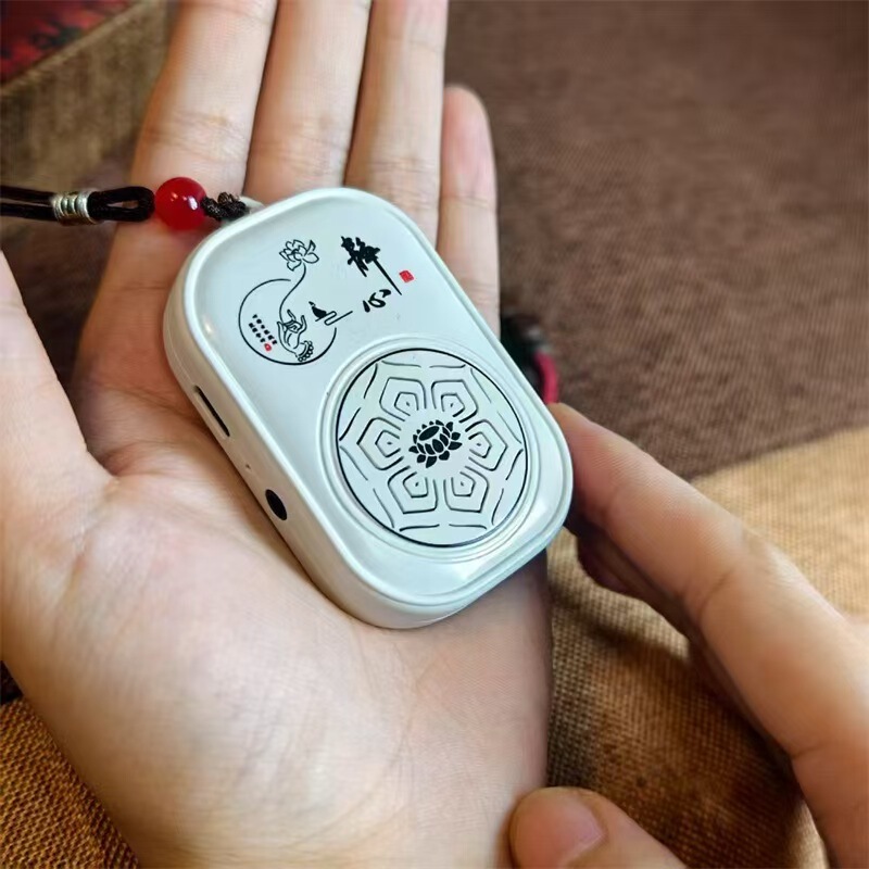 小型ペンダント伝統的な音楽マシン充電式家庭用シングルループプレーヤー歌うマシンミニ古典的な仏陀マシン|undefined