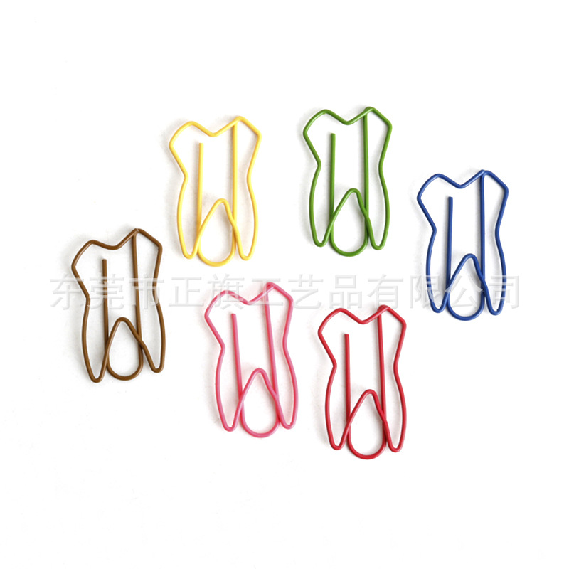 Transfronterizo caliente 6-color alta nota clip de papel color conejo animal en forma de clip de papel pin clip de papel de metal