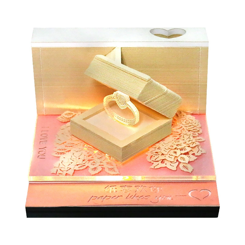 3D Castle Desk Calendar, Custom Creative Gift, 2026 Weekly Options with Lighted Covers