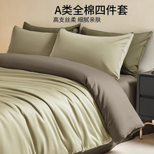 床上四件套全棉纯棉四季通用春夏三件套床单被套床笠轻奢高端床品