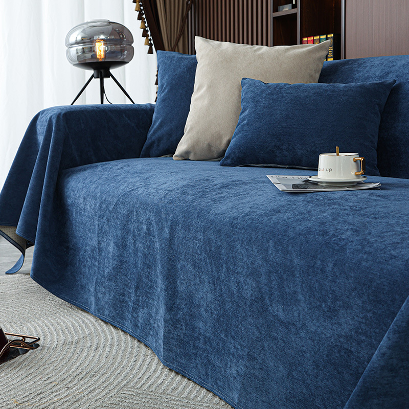 Toalla de sofá impermeable de color sólido de tela universal Four Seasons Toalla de cojín de sofá a prueba de orina para mascotas minimalista moderna al por mayor