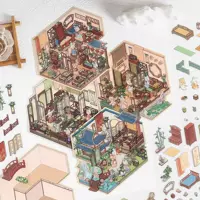 Infeel.Me серия Yashe Xiaozhu 3D трёхмерные ландшафтные наклейки милые DIY ручной работы микродекоративная сцена