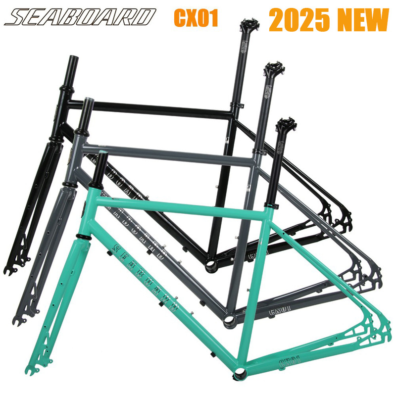 Seaboard Cloud Bank CX01 Tsunami Road Disc Brake Steel Frame Flat Handle Curved Handle Road Off-Road Bike Frame