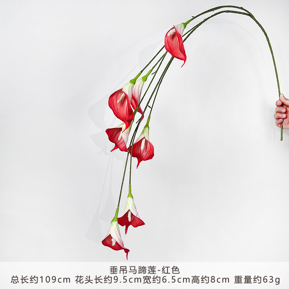 Kr - hanging calla lily - red
