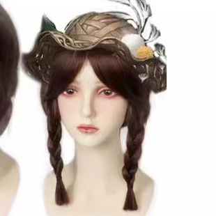 The Fifth-Person Gardener Cos Wig Props Orchid Girl Dream Twist Braid Button Eyes Emma Wuz Fake Hair