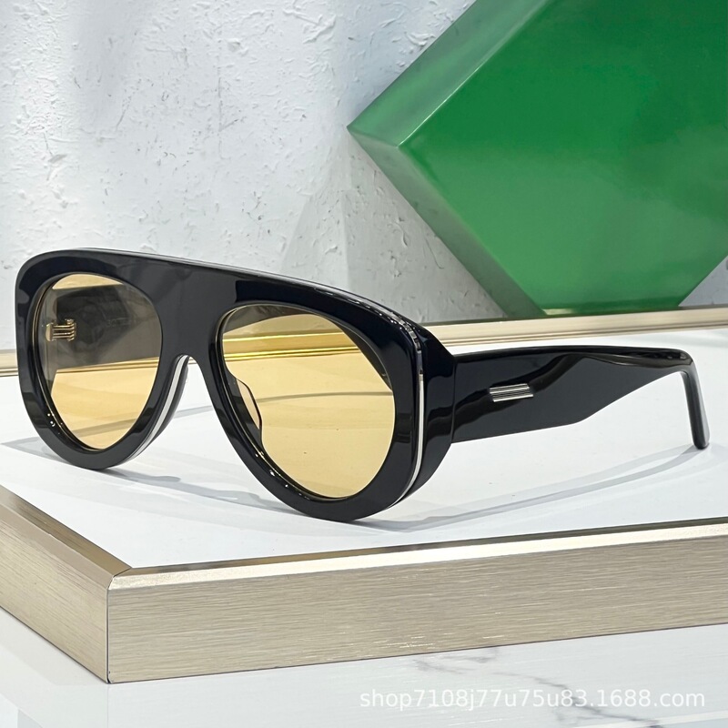 Cross-Border New Model Bo Toad Frame Sunglasses Bv1362S European and American Fashion Show Rihanna Style Trendy Sun Protection Sunglasses for Women