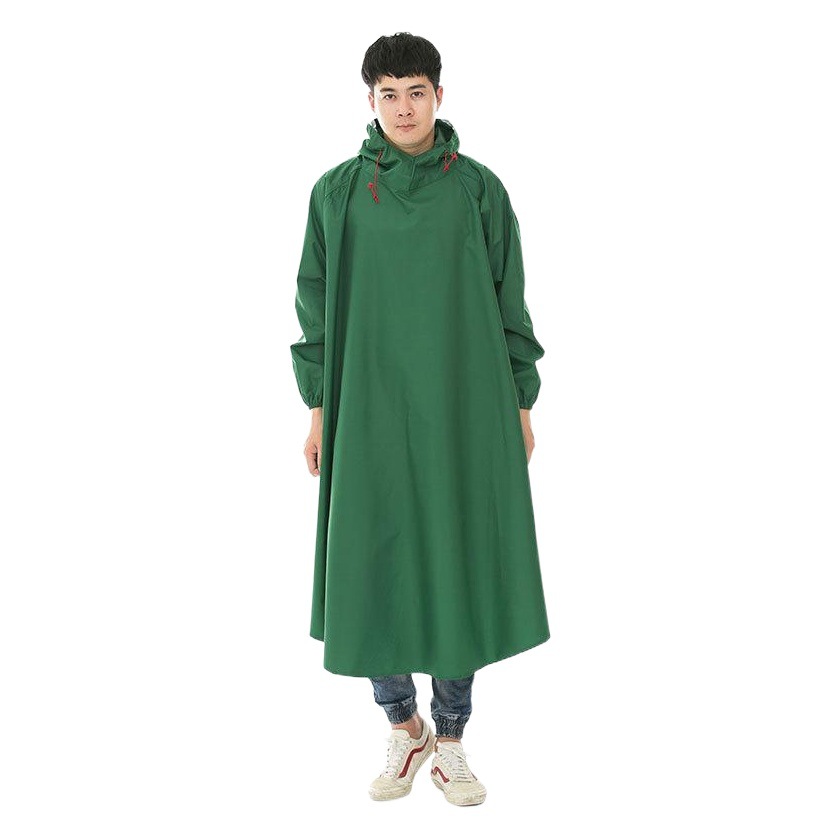 Al Aire Libre adulto de manga larga impermeable Oxford tela de una sola pieza impermeable motocicleta batería coche solo poncho
