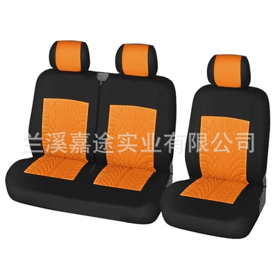 Universal seat cover — Foreign Trade Car Seat Covers, Car - truck-tire-pattern-orange-001