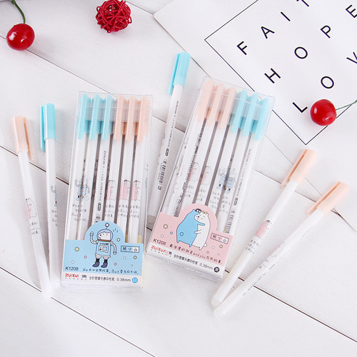 Wholesale Erasable Pens for Primary School Students, Crystal Blue and Black Refill, All Needle Tube, Easy to Erase Creative Stationery, Mole Erasable Neutral Pen