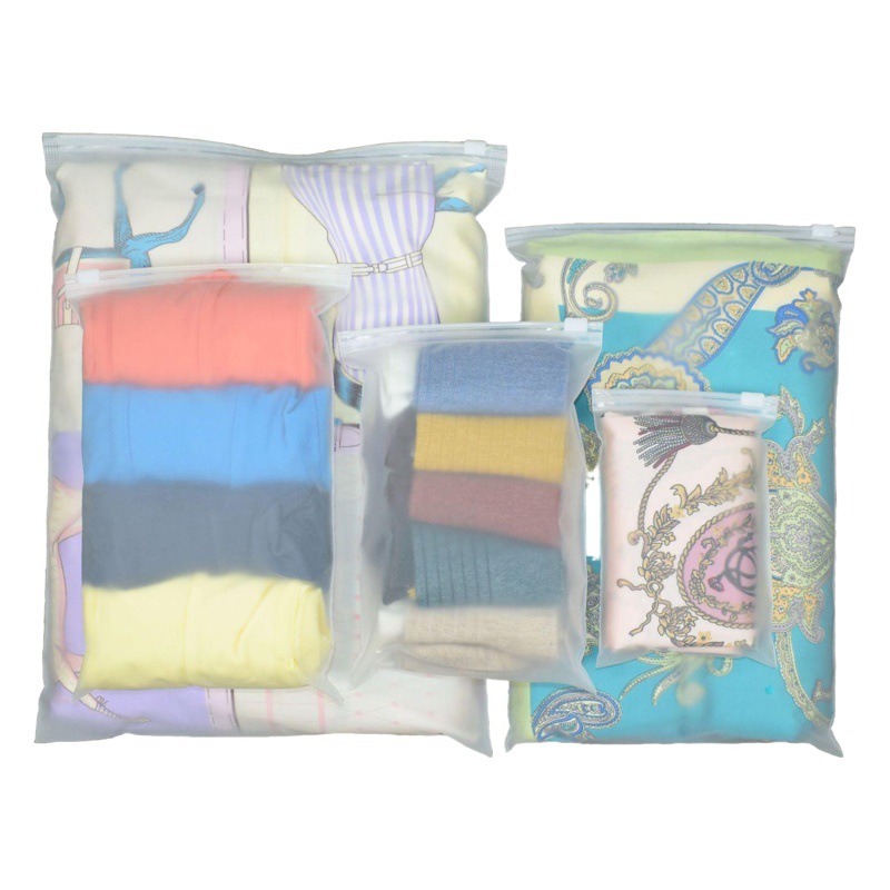Bolsa de cremallera esmerilada bolsa de embalaje de ropa bolsa de plástico esmerilado bolsa de Ziplock toalla bolsa de embalaje de ropa interior