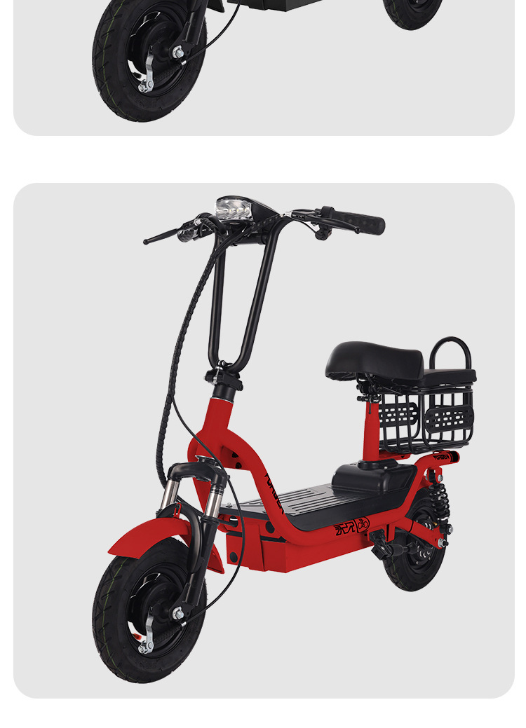 Suitable for Permanent Folding Electric Scooter Seat, Two-Wheeled Scooter, Electric Car, Small Car, Lightweight, Men and Women