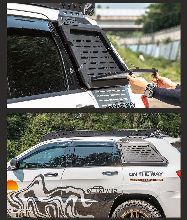 Cherokee roof rack WEC ladder is lightweight, low wind resistance, reduces wind noise, and is a multifunctional expandable roof platform