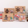 Christmas kraft paper cookie boxes 8 pieces/pack_22*7*15cm