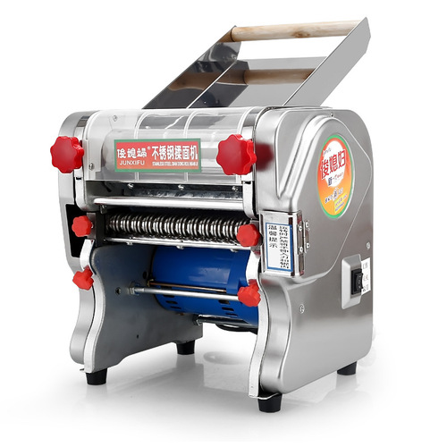 Jun's wife electric noodle machine small household noodle machine stainless steel fully automatic commercial dough kneading machine dumpling skin machine