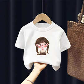2012#女童短袖t恤夏装套装半袖纯棉体恤女孩子的衣服夏季新款大童