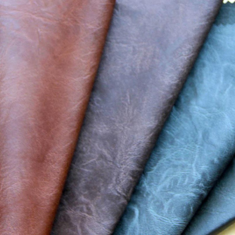 手表带腰带皮带专用荔枝纹仿头层牛皮面料 箱包皮带皮料批发