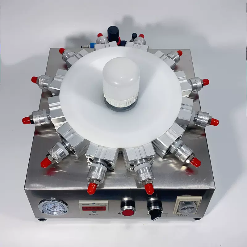 球泡LED生产设备 e27自动感应式灯头打钉机 气动台式箱式打点机