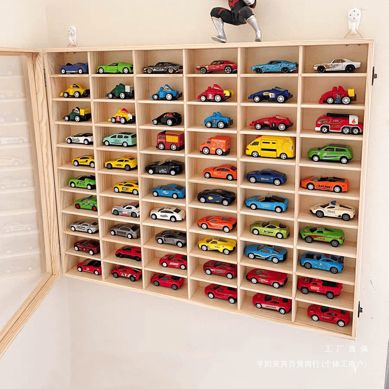 Alloy Car Model Storage Rack Display Cabinet Wall Baby Toys Domeka Hot Wheels Storage Box