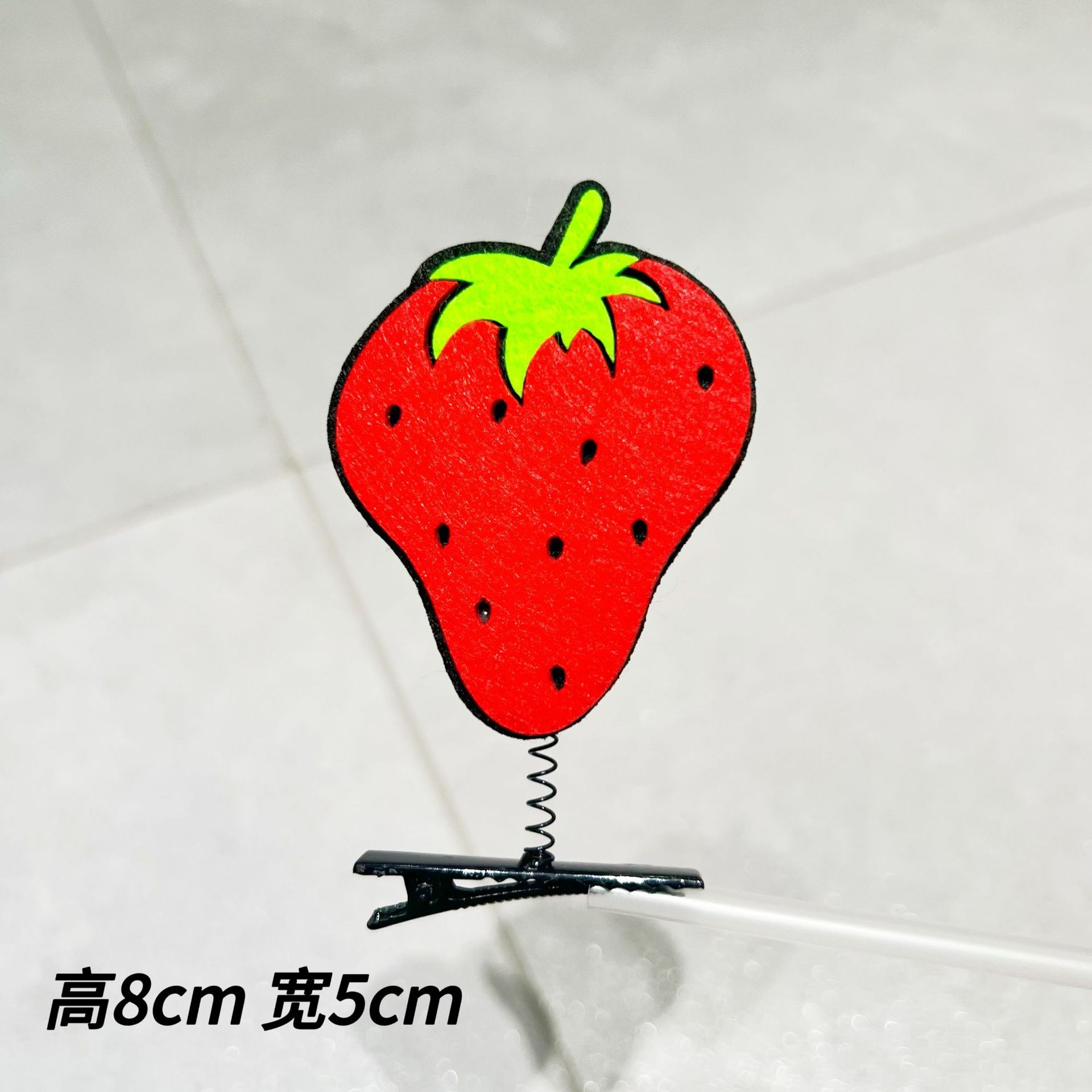 딸기 머리핀