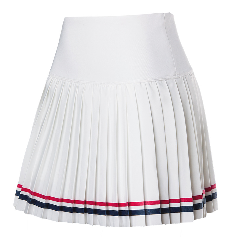 Vesta de tenis de mujer secado rápido vestido deportivo de fitness yoga bádminton cinturón forrado vestido corto de moda plegado image 10