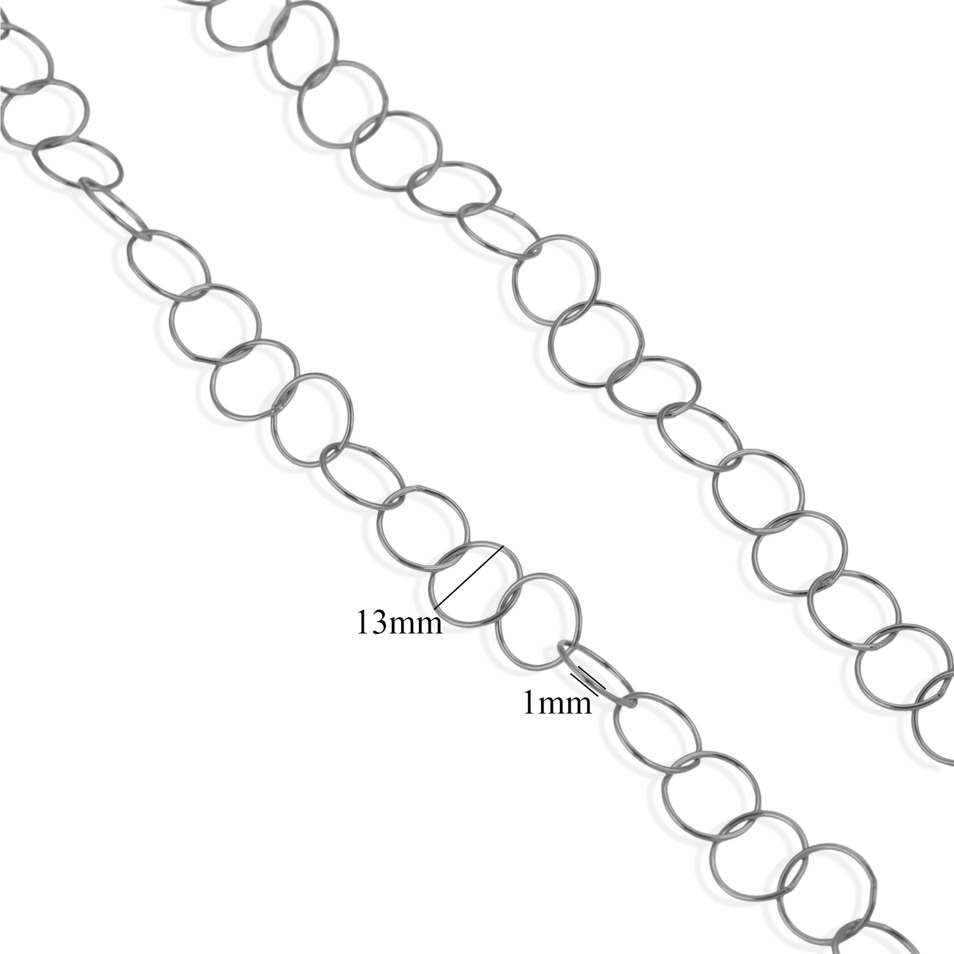 Europa y los Estados Unidos transfronterizos simple gran cadena chapado 18K oro real coreano cadena hecha a mano diy joyería accesorios collar pulsera